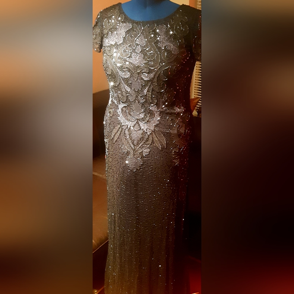 Gorgeous beaded gown, elegant yet contemporary, perfect for MOB, wedding, etc.